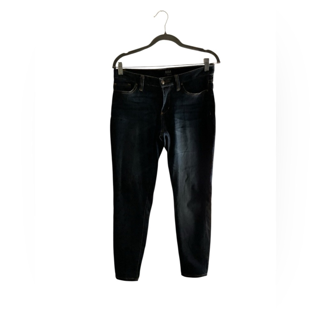 Womens A.N.A Blue Skinny Jeans High Rise Cotton Blend Hi Rise Stretch Size 2
